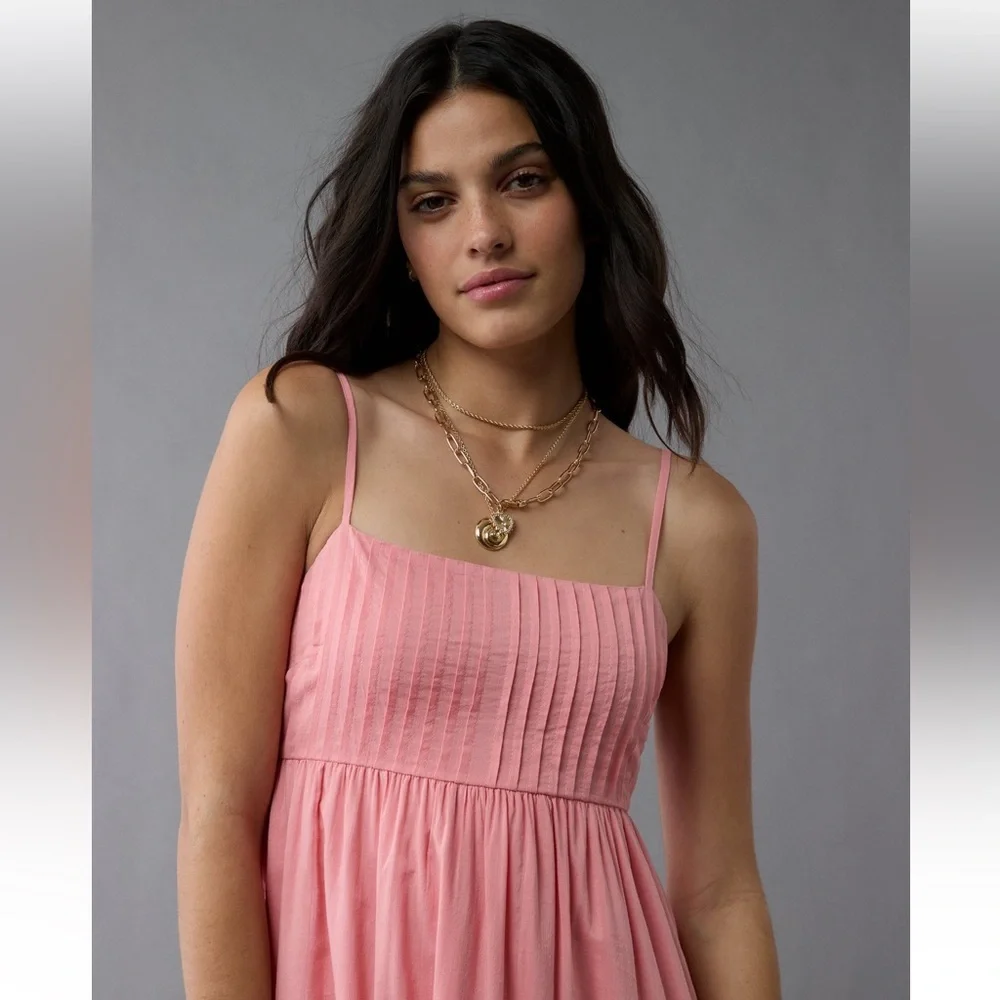 NWT AE Pintuck Maxi Dress - Picture 5 of 8